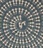 Grey Traditional Cotton 4 ft X 6 ft Hand Woven Hand Printed Rug