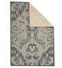 Grey Abstract Cotton 4 Ft X 6 Ft Hand Woven Hand Printed Rug