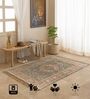 Grey Traditional Hand Woven 6 Ft X 4 Ft  Dhurrie