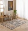 Grey Traditional Hand Woven 6 Ft X 4 Ft  Dhurrie