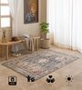 Grey Traditional Hand Woven 6 Ft X 4 Ft  Dhurrie
