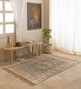 Grey Traditional Hand Woven 6 Ft X 4 Ft  Dhurrie