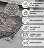 Grey Traditional Polyester 24x24 Inches Skid-Resistant Backing Prayer Mats (Pack of 1)