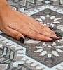 Grey Traditional Polyester 24x24 Inches Skid-Resistant Backing Prayer Mats (Pack of 1)
