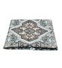 Grey Traditional Polyester 24x24 Inches Skid-Resistant Backing Prayer Mats (Pack of 1)