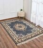 Grey Traditional Polyester 5 ft x 7 ft Machine made Carpet