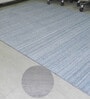 Grey Traditional Viscose And Wool And Cotton 8X5 Feet Handloom Carpet