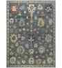 Grey Traditional Wool 10x14 Feet Handmade Rectangle Carpet