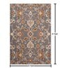 Grey Traditional Wool 4 ft x 6 Hand Tufted Carpet