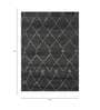 Grey Geometric Wool 4 X 6 Ft Hand Knotted Carpet