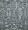 Grey Traditional Wool 4ft x 6ft Hand Tufted Carpet