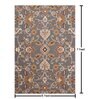 Grey Traditional Wool 5 ft x 7 ft Hand Tufted Carpet