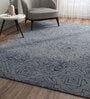 Grey Traditional Wool 5 ft x 7 ft Hand Tufted Carpet
