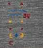 Grey Abstract Wool 5ft x 8 ft Hand Tufted Carpet