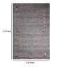 Grey Abstract Wool 5ft x 8 ft Hand Tufted Carpet