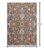 Grey Traditional Wool 6 ft x 9 ft Hand Tufted Carpet