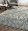 Grey Traditional Wool 6 ft x 9 ft Hand Knotted Carpet