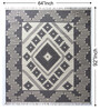Grey Traditional Wool 8X5 Feet Hand Woven Carpet