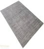 Grey Abstract Wool and Cotton 5 ft x 7 ft Hand Woven Carpet