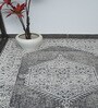 Grey Traditional Wool And Cotton 8 X 5 Feet Hand Tufted Carpet