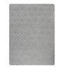 Grey Abstract Microfibre 5 ft x 7 ft Hand Tufted Carpet