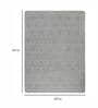 Grey Abstract Microfibre 5 ft x 7 ft Hand Tufted Carpet
