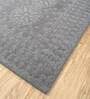 Grey Tribal Wool & Viscose 6 ft x 9 ft Hand Tufted Carpet