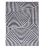 Grey Uval Modern Pile 5X7 Ft Carpet