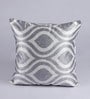 Silver Geometric Velvet 16 x 16 Inches Cushion Covers (Set of 6)