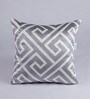 Silver Geometric Velvet 16 x 16 Inches Cushion Covers (Set of 6)