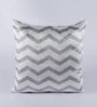 Silver Geometric Velvet 16 x 16 Inches Cushion Covers (Set of 6)