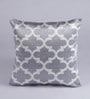 Silver Geometric Velvet 16 x 16 Inches Cushion Covers (Set of 6)