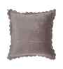 Grey Velvet Abstract 16X16 Inches Cushion Covers (Pack of 2)