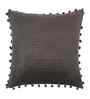 Grey Velvet Abstract 16X16 Inches Cushion Covers (2Pcs)