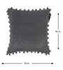 Grey Velvet Abstract 16X16 Inches Cushion Covers (2Pcs)