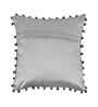 Grey Velvet Abstract 16X16 Inches Cushion Covers (Pack of 3)