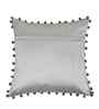 Grey Velvet Abstract 16X16 Inches Cushion Covers (Pack of 5)