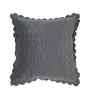 Grey Velvet Abstract 16X16 Inches Cushion Covers (Pack of 5)