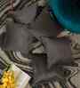 Grey Velvet Abstract 16X16 Inches Cushion Covers (5Pcs)