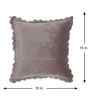 Grey Velvet Abstract 16X16 Inches Cushion Covers (5Pcs)