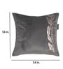 Grey Floral Velvet 16 x 16 Inches Cushion Covers (Set of 5)