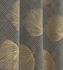 Grey Velvet Feather 7Ft Ring Top Door Curtain Pack of 1