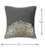Grey Velvet Geometric 12X12 Inches Cushion Covers (Pack of 5)