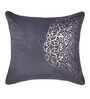 Grey Traditional Velvet 16 x 16 Inches Cushion Covers (Set of 5)