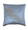 Grey Floral Velvet 16 x 16 Inches Cushion Covers (Set of 2)