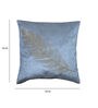 Grey Floral Velvet 16 x 16 Inches Cushion Covers (Set of 5)