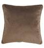 Grey Solid Velvet 12 x 12 Inches Cushion Cover