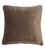 Grey Solid Velvet 12 x 12 Inches Cushion Cover