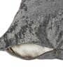 Grey Velvet Solid 16x16 inches Cushion Cover (5Pc)