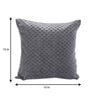 Grey Velvet Solid 16x16 inches Cushion Covers (1Pc)